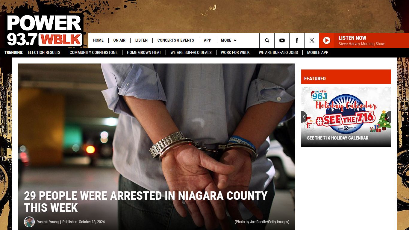 29 People Were Arrested In Niagara County This Week